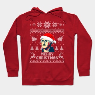 George Washington Merry Christmas Hoodie